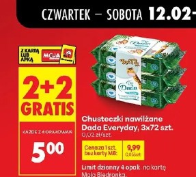 Chusteczki nawilżane Dada Everyday