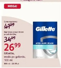 Gillette, woda po goleniu