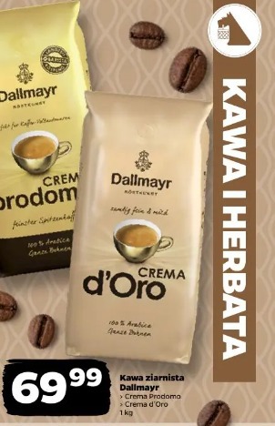 Kawa ziarnista Dallmayr Crema Prodomo Crema d'Oro