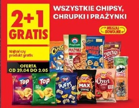 Wszystkie chipsy, chrupki i prażynki