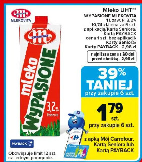 Mleko UHT Wyposażone Mlekovita