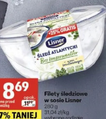 Filety śledziowe w sosie Lisner