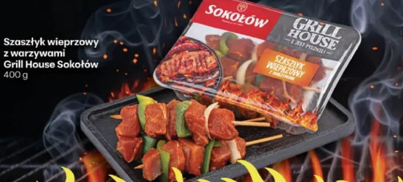 Szaszłyk wieprzowy z warzywami Grill House Sokołów