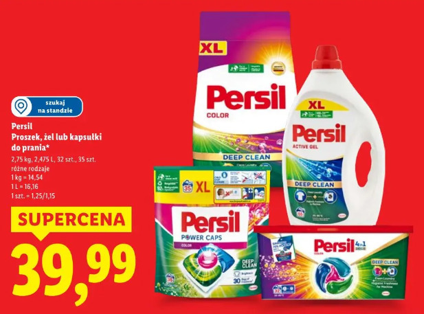 Persil Proszek, żel lub kapsułki do prania