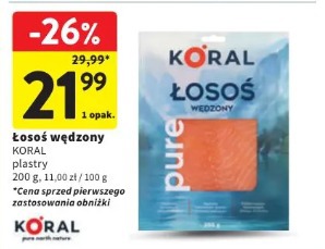 Łosoś wędzony KORAL plastry