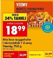 Mix box nuggetów i skrzydełek + 2 sosy Yeemy
