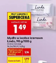Mydło w kostce kremowe Linda