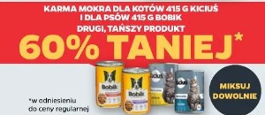 Karma mokra dla kotów 415 g Kiciuś i dla psów 415 g Bobik