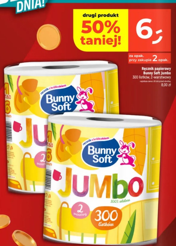 Ręcznik papierowy Bunny Soft Jumbo