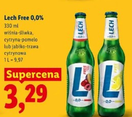 Lech Free 0,0% wiśnia-śliwka, cytryna-pomelo lub jabłko-trawa cytrynowa