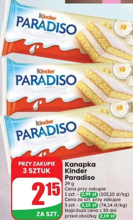 Kanapka Kinder Paradiso