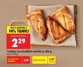 Trójkąt ze słodkim serkiem