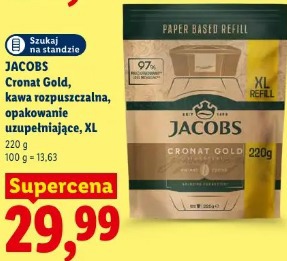 Jacobs Cronat Gold, kawa rozpuszczalna, opakowanie uzupełniające, XL
