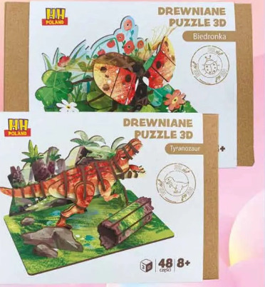 Puzzle drewniane 3D