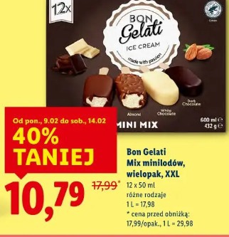 Bon Gelati Mix minilodów, wielopak, XXL
