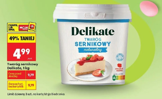 Twaróg sernikowy Delikate, 1kg