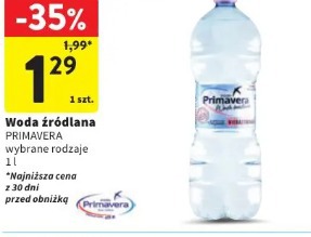 Woda źródlana PRIMAVERA