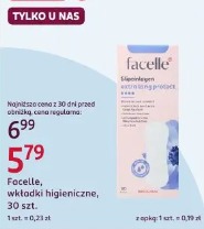 Facelle, wkładki higieniczne, 30 szt.