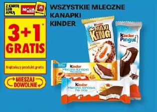 Wszystkie mleczne kanapki Kinder