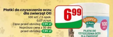 Płatki do czyszczenia oczu dla zwierząt Oti