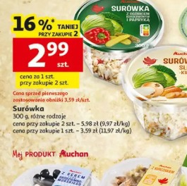 Surówka 300 g, różne rodzaje
