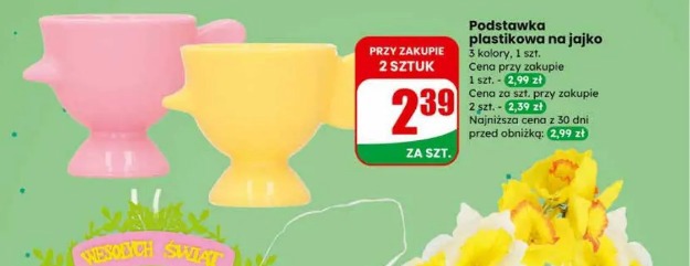 Podstawka plastikowa na jajko