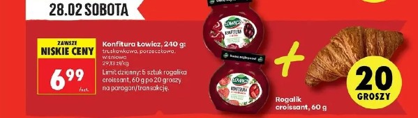 Konfitura Łowicz truskawkowa, porzeczkowa, wiśniowa