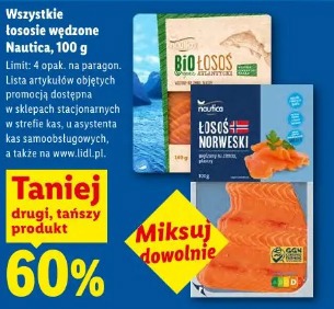 Wszystkie łososie wędzone Nautica, 100 g