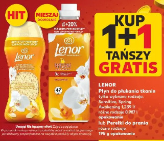 Lenor płyn do płukania tkanin lub perełki do prania
