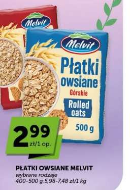 Płatki owsiane Melvit