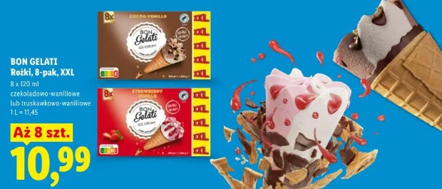 Bon Gelati Rożki 8-pak XXL
