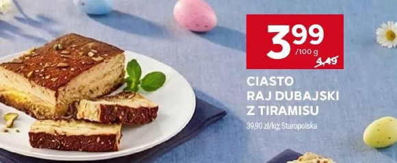 Ciasto raj dubajski z tiramisu Staropolska