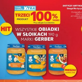 Wszystkie obiadki w słoikach 190 g marki Gerber