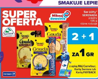 Ser żółty SERENADA plastry