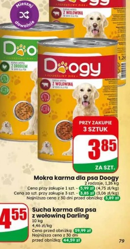 Mokra karma dla psa Doogy z drobiem