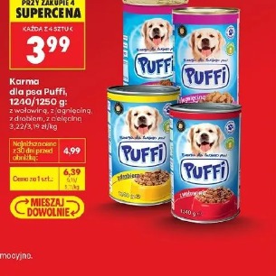 Karma dla psa Puffi, 1240/1250 g