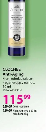 Clochee Anti-Aging krem odmładzająco-regenerujący na noc