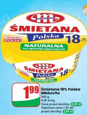 Śmietana 18% Polska Mlekovita