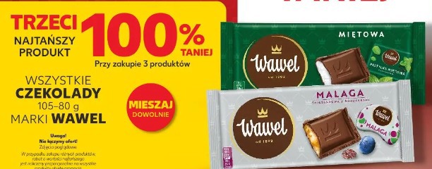 Wszystkie czekolady marki Wawel