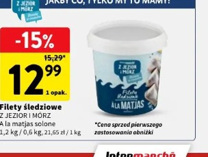 Filety śledziowe Z JEZIOR I MÓRZ a la matjas solone