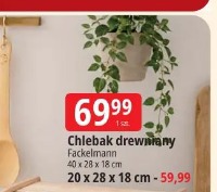 Chlebak drewniany Fackelmann 40 x 28 x 18 cm