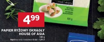 Papier ryżowy okrągły House of Asia