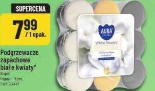 Bispol podgrzewacze zapachowe białe kwiaty