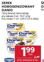 Serek homogenizowany Danio Danone