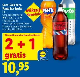 Coca-Cola Zero, Fanta lub Sprite