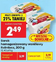 Serek homogenizowany waniliowy Rolmlecz
