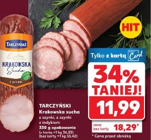 Tarczyński Krakowska sucha z szynki, z indykiem