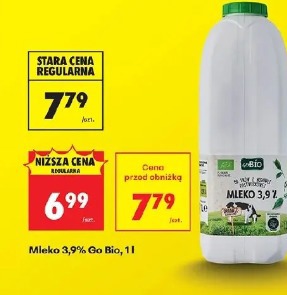 Mleko 3,9% Go Bio