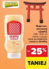 Majonez, dressing KEWPIE różne rodzaje
