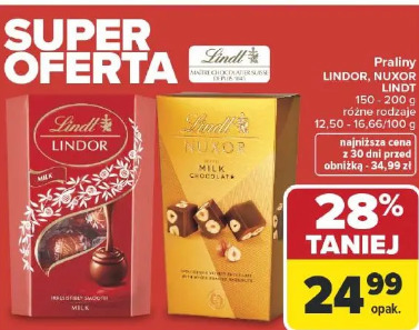 Praliny LINDOR, NUXOR LINDT